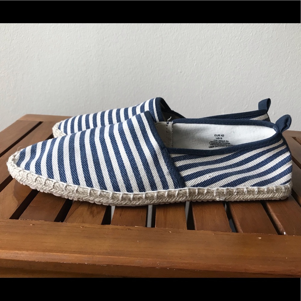 H&M Espadrille Blue White New Men’s 9 42